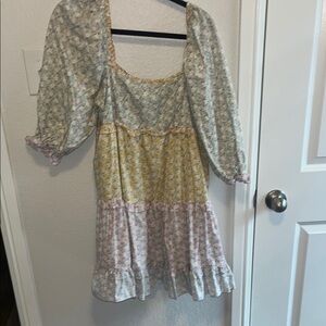 Floral Puff Sleeve Dress